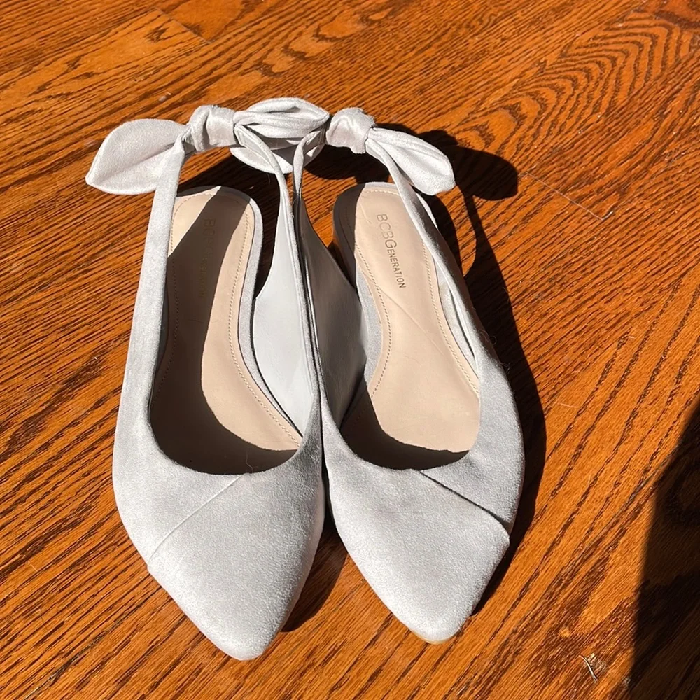 Lilac bow flats - Picture 1 of 6
